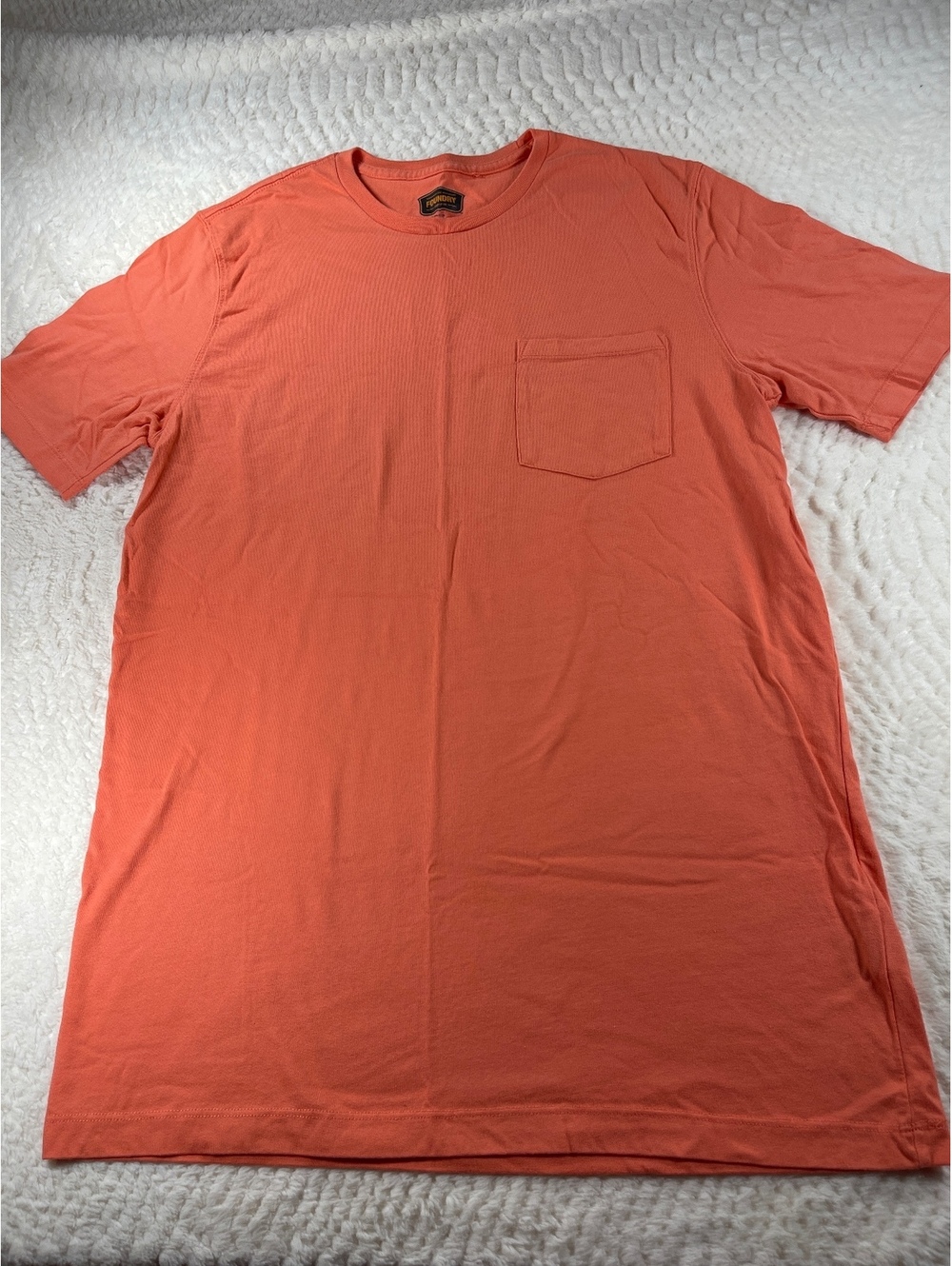 The Foundry Supply Co. Orange Cotton Short Sleeve T-Shirt LT